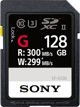 Фото Sony SFG128 G Series SDXC Class 10 UHS-II U3 128Gb