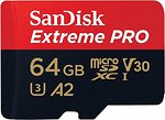Фото SanDisk Extreme Pro microSDXC Class 10 UHS-I U3 V30 A2 64Gb