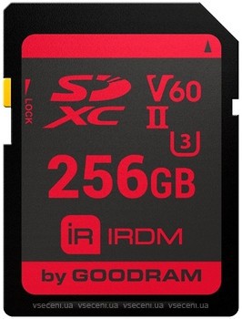 Фото GoodRAM IRDM SDXC UHS-II U3 V60 256Gb (IR-S6B0-2560R11)