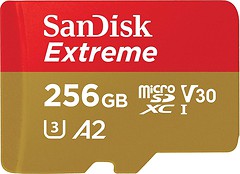Фото SanDisk Extreme microSDXC Class 10 UHS-I U3 V30 A2 256Gb
