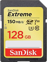 Фото SanDisk Extreme SDXC Class 10 UHS-I U3 V30 150MB/s 128Gb