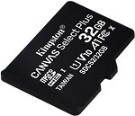 Фото Kingston Canvas Select Plus microSDHC Class 10 UHS-I U1 32Gb (SDCS2/32GBSP)