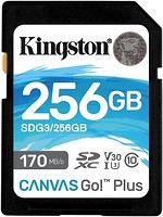 Фото Kingston Canvas Go! Plus SDXC Class 10 UHS-I U3 V30 256Gb (SDG3/256GB)