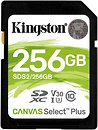 Фото Kingston Canvas Select Plus SDXC Class 10 UGS-I U3 V30 256Gb (SDS2/256GB)