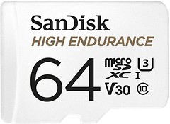 Фото SanDisk High Endurance microSDXC Class 10 UHS-1 U3 64Gb (SDSQQNR-064G-GN6IA)