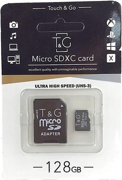 Фото T&G microSDXC Class 10 UHS-I U3 128Gb (TG-128GBSD10U3-01)