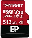 Фото Patriot EP microSDXC Class 10 UHS-I U3 V30 A1 512Gb (PEF512GEP31MCX)