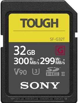 Фото Sony SFG32T Tough SDHC Class 10 UHS-II U3 V90 32Gb (SF32TG)