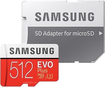 Фото Samsung Evo Plus V2 microSDXC Class 10 UHS-I U3 512Gb (MB-MC512HA)