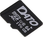 Фото Dato microSDXC Class 10 UHS-I U1 V10 64Gb (DTTF064GUIC10)