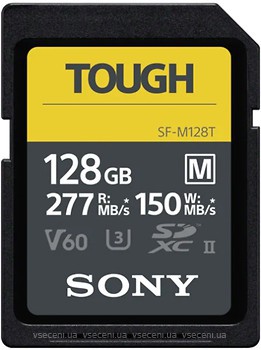 Фото Sony SFM128T Tough SDXC Class 10 UHS-II U3 V60 128Gb (SFM128T.SYM)