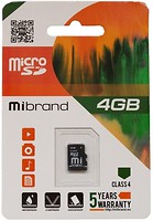 Фото Mibrand MicroSDHC Class 4 4Gb (MICDC4/4GB)