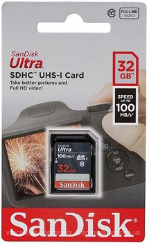 Фото SanDisk Ultra SDHC Class 10 UHS-I U1 32Gb (SDSDUNR-032G-GN3IN)