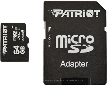 Фото Patriot LX microSDXC Class 10 UHS-I 64Gb (PSF64GMCSDXC10)