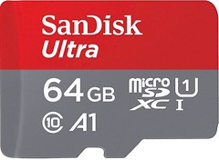 Фото SanDisk Ultra microSDXC Class 10 UHS-I U1 A1 64Gb (SDSQUA4-064G-GN6MN)