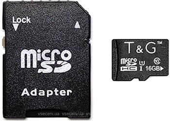 Фото T&G microSDHC Class 10 UHS-I U3 16Gb (TG-16GBSD10U3-01)