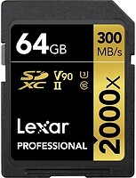 Фото Lexar Professional 2000x SDXC UHS-II U3 V90 64Gb (LSD2000064G-BNNNG)