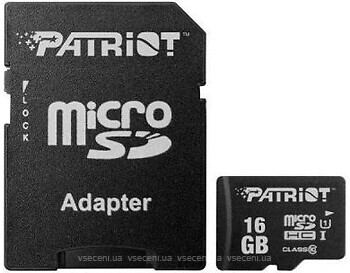 Фото Patriot LX microSDHC Class 10 UHS-I 16Gb (PSF16GMCSDHC10)