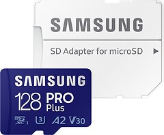 Фото Samsung Pro+ microSDXC Class 10 UHS-I U3 V30 A2 128Gb (MB-MD128KA)