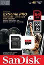Фото SanDisk Extreme Pro microSDXC Class 10 UHS-I U3 A2 64Gb (SDSQXCU-064G-GN6MA)