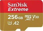Фото SanDisk Extreme microSDXC Class 10 UHS-I U3 V30 256Gb (SDSQXAV-256G-GN6MN)