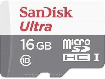 Фото SanDisk Ultra microSDHC Class 10 UHS-I 16Gb (SDSQUNS-016G-GN3MN)