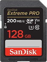 Фото SanDisk Extreme Pro SDXC Class 10 UHS-I U3 V30 200MB/s 128Gb (SDSDXXD-128G-GN4IN)