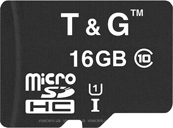 Фото T&G microSDHC Class 10 UHS-I 16Gb (TG-16GBSD10U1-00)