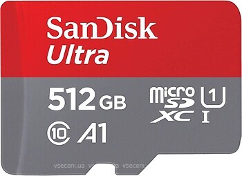 Фото SanDisk Ultra microSDXC Class 10 UHS-I A1 512Gb (SDSQUAC-512G-GN6MN)