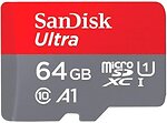 Фото SanDisk Ultra microSDXC Class 10 UHS-I U1 A1 64Gb (SDSQUAB-064G-GN6MN)