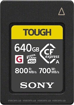 Фото Sony CFexpress Type A 640GB (CEAG640T.SYM)