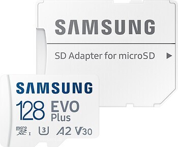 Фото Samsung Evo Plus microSDXC Class 10 UHS-I U3 V30 128Gb (MB-MC128KA/EU)
