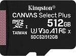 Фото Kingston Canvas Select Plus microSDXC Class 10 UHS-I U1 512Gb (SDCS2/512GBSP)