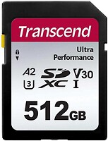 Фото Transcend 340S SDXC Class 10 UHS-I U3 V30 A2 512Gb (TS512GSDC340S)