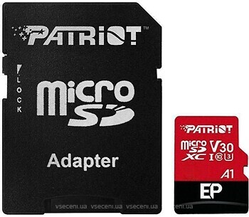 Фото Patriot EP microSDXC Class 10 UHS-I U3 V30 A1 1024Gb (PEF1TBEP31MCX)