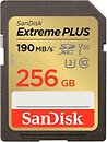 Фото SanDisk Extreme Plus SDXC Class 10 UHS-I U3 V30 256Gb (SDSDXWV-256G-GNCIN)