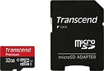 Фото Transcend Premium microSDHC Class 10 UHS-I 400x 32Gb (TS32GUSDU1)