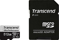 Фото Transcend Ultra Performance MicroSDXC Class 10 UHS-I U3 A2 V30 512Gb (TS512GUSD340S)