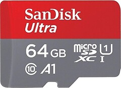 Фото SanDisk Ultra microSDXC Class 10 UHS-I U1 A1 667x 64Gb (SDSQUAR-064G-GN6MN)