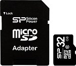 Фото Silicon Power microSDHC Class 10 32Gb (SP032GBSTH010V10SP)