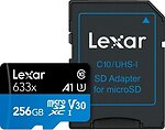 Фото Lexar High-Performance 633x microSDXC UHS-I V30 A1 256Gb (LSDMI256BB633A)