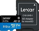 Фото Lexar High-Performance 633x microSDXC UHS-I V30 A2 512Gb (LSDMI512BB633A)