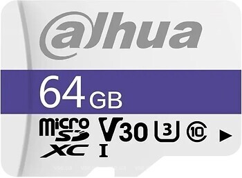 Фото Dahua C100 microSDXC Class 10 UHS-I U3 V30 64Gb (DHI-TF-C100/64GB)