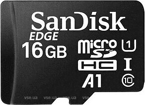 Фото SanDisk Edge Class 10 UHS-I A1 16Gb (SD-16GB-NOOBS)