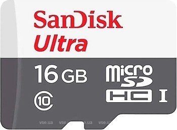 Фото SanDisk Ultra Light microSDHC UHS-I Class 10 16Gb (SDSQUNR-016G-GN3MN)