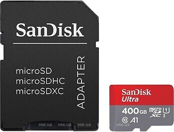 Фото SanDisk Ultra microSDXC Class 10 UHS-I A1 400Gb (SDSQUA4-400G-GN6MA)