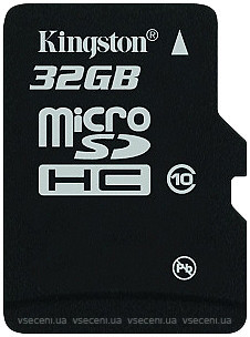 Фото Kingston microSDHC Class 10 32Gb (MBLY10G2/32GB)