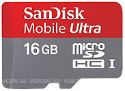 Фото SanDisk Mobile Ultra microSDHC 16Gb