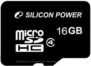 Фото Silicon Power microSDHC Class 4 16Gb