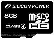 Фото Silicon Power microSDHC Class 4 8Gb